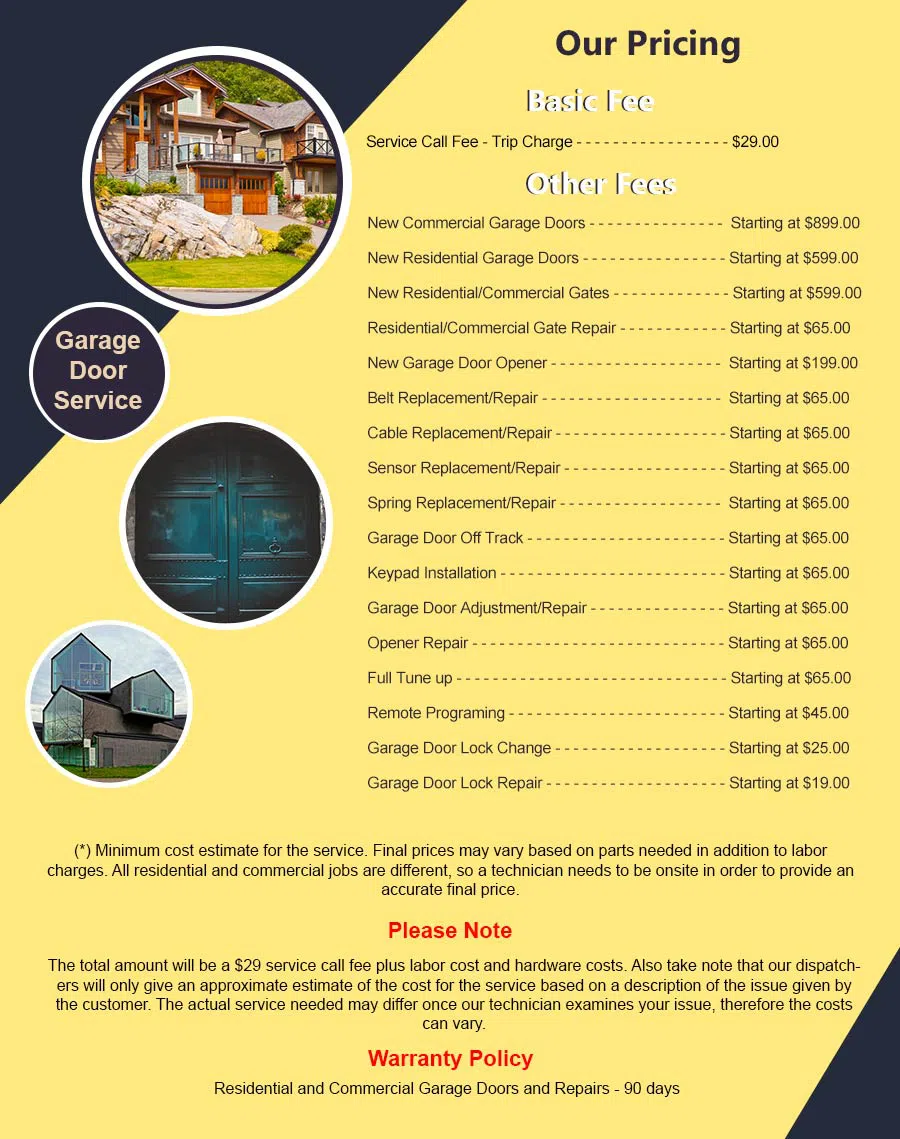 Elite Garage Door Service Boca Raton, FL 561-403-0069 - pricelist6